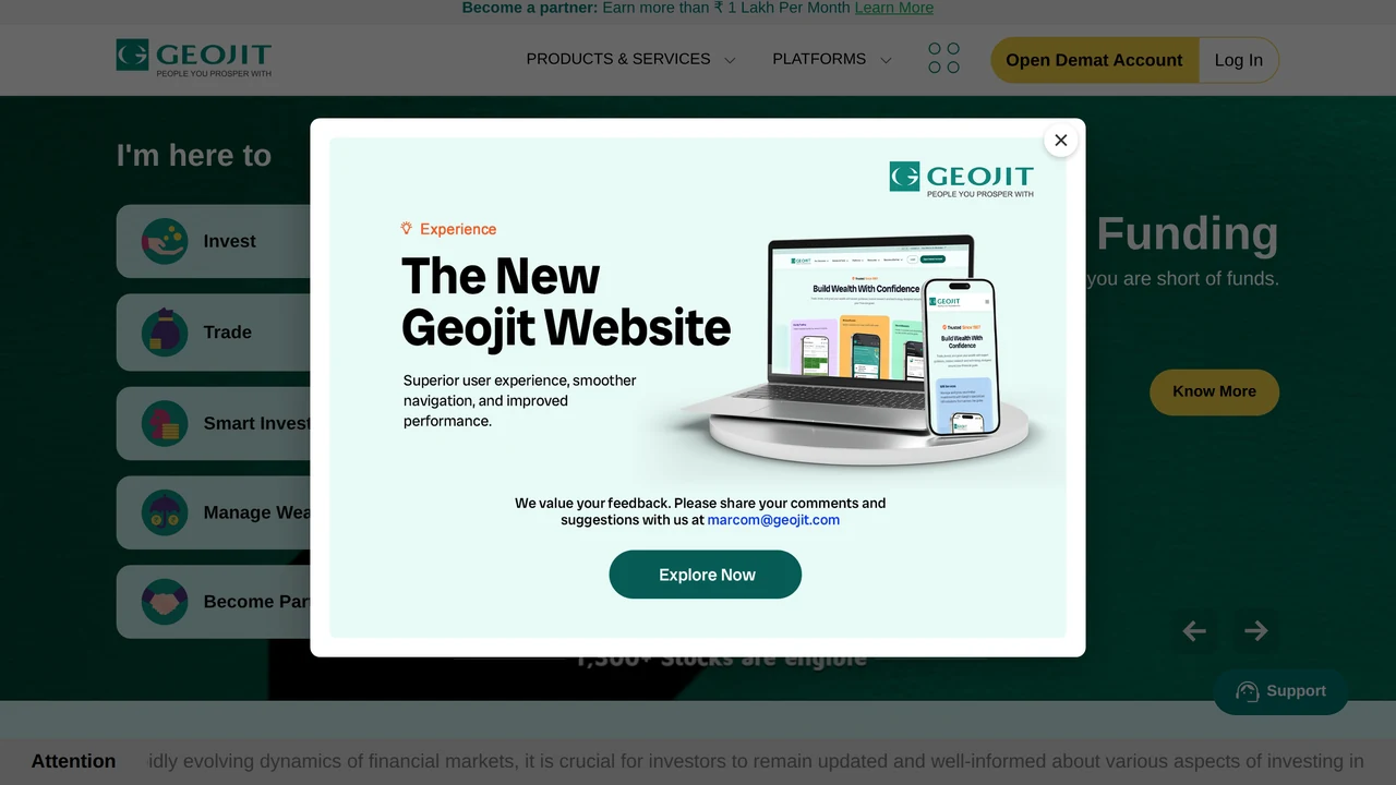 Geojit Financial Services Review